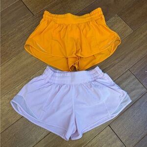 lululemon hotty hot shorts bundle 2.5 inch